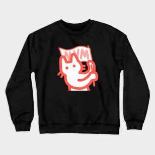 owie waving a nvm flag Crewneck Sweatshirt